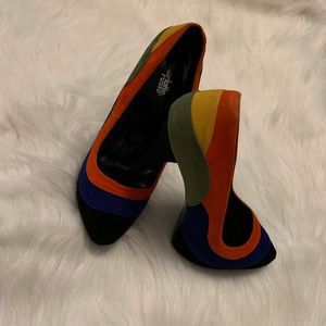 Rainbow heels